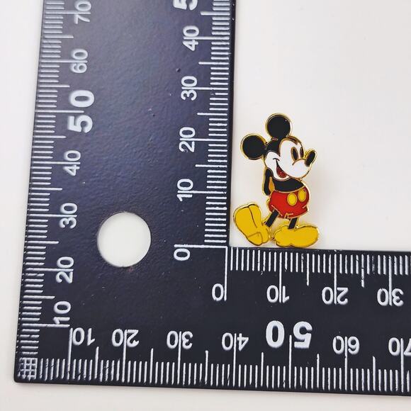 Vintage Disney Mickey Mouse Enamel Pin Classic Pose - Picture 7 of 7